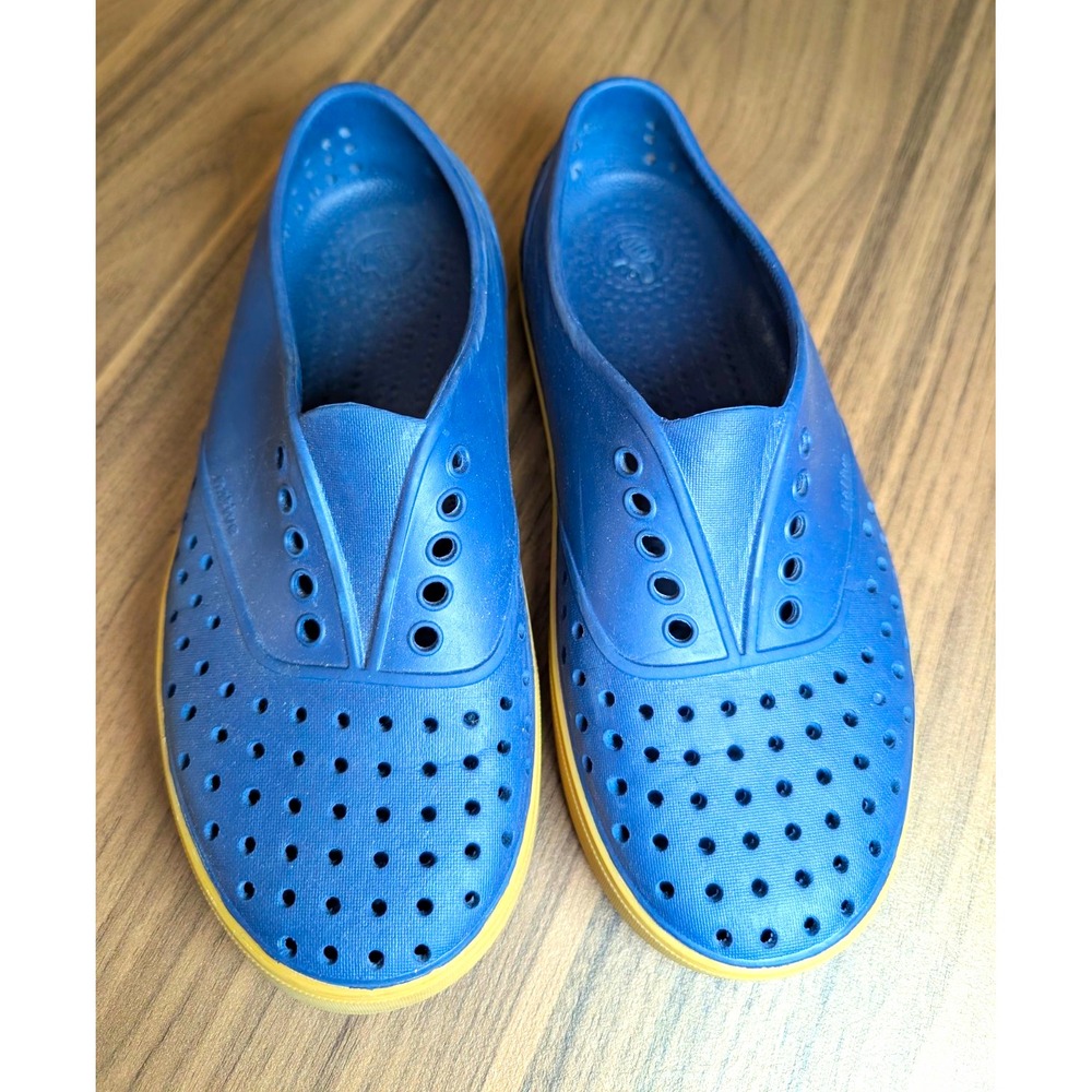 Native Shoes Jefferson Navy Blue Gum Slip On Sneakers Men's 5 Women's 7